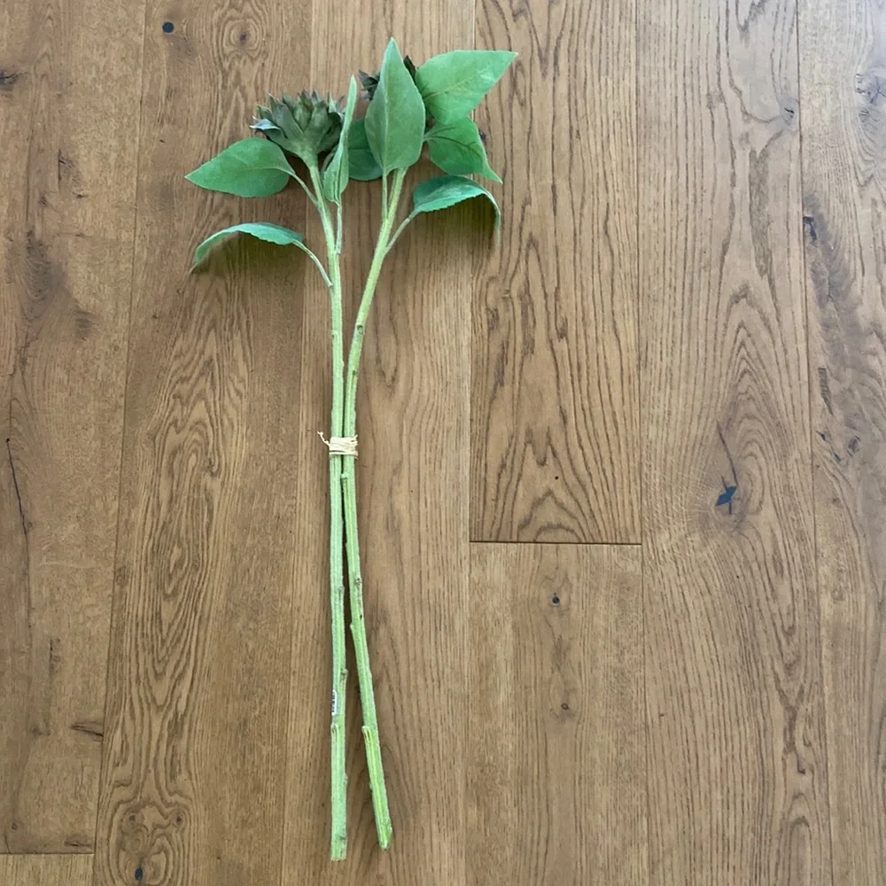 Faux Sunflower Stems